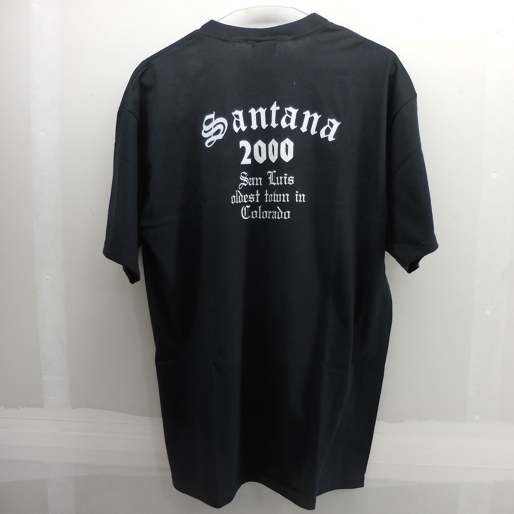 Vintage Jerzees Santana 2000 San Luis Colorado T-Shirt Black Mens Large